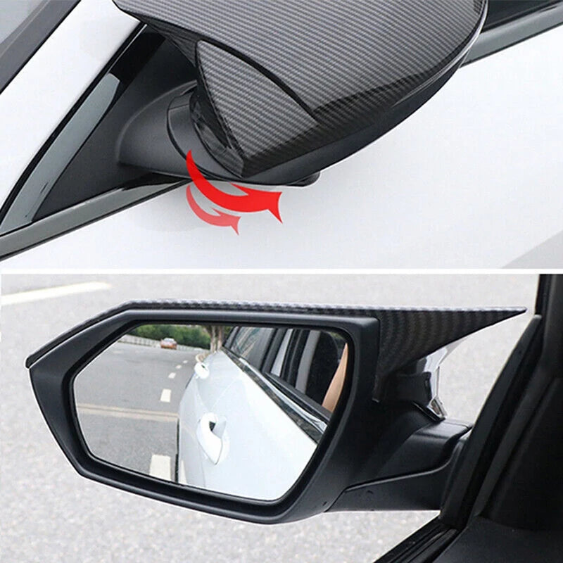 Carbon Fiber Side Door Rearview Mirror Cover Trim Cap Hyundai Elantra 2016-2019