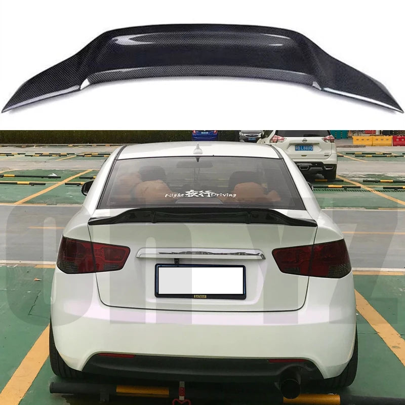 For Kia Forte 2009-2016 High Quality Rear Spoiler Trunk Lid Diffuser GT R Style