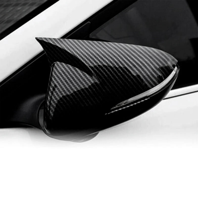 Carbon Fiber Side Door Rearview Mirror Cover Trim Cap Hyundai Elantra 2016-2019