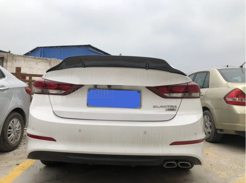 Hyundai Elantra spoiler 2017 - 2019 High Quality carbon fiber spoiler Car Rear Wing