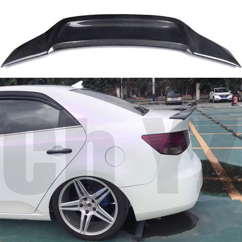 For Kia Forte 2009-2016 High Quality Rear Spoiler Trunk Lid Diffuser GT R Style