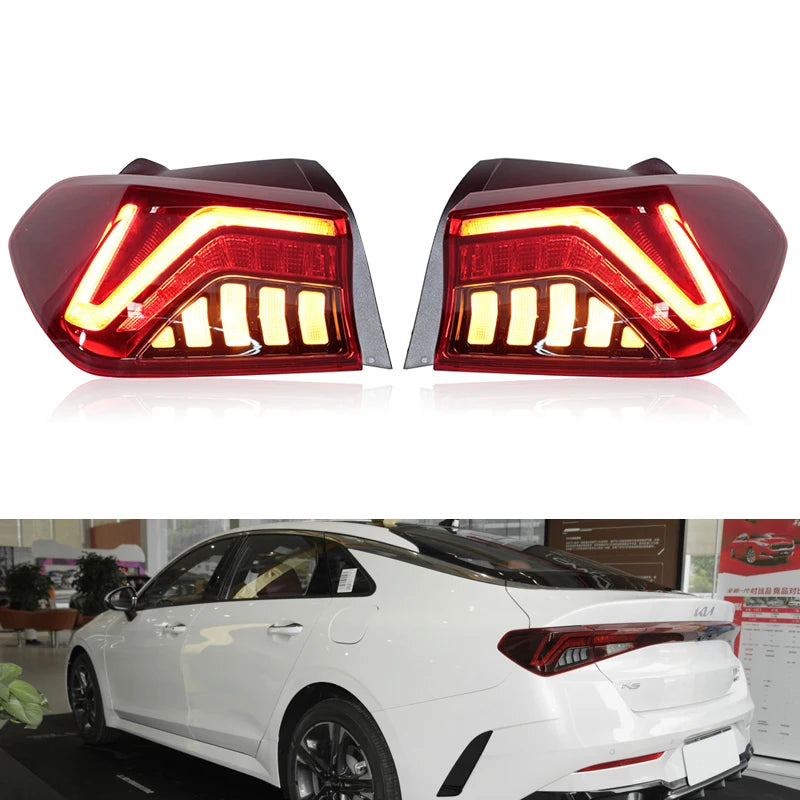 For Kia Optima K5 Sedan 2020 2021 Rear LED Tail Light Turn Signal Light Stop Brake Lamp Driving Lamp